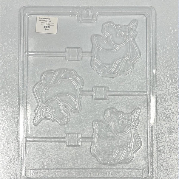 Chocolate Lollipop Mold Unicorn Head - Sweet Life Cake Supply