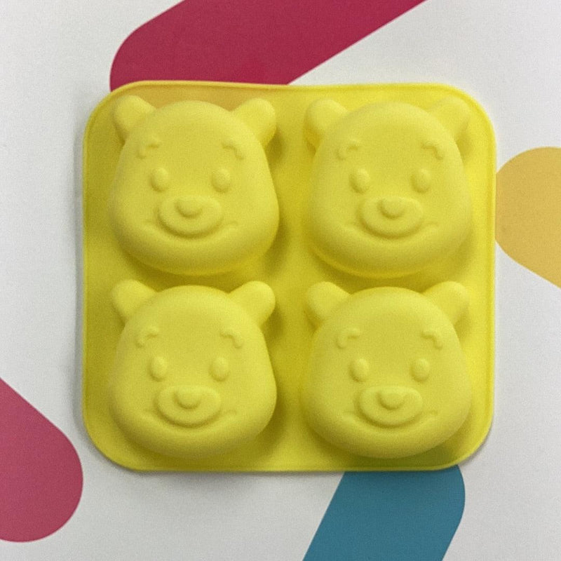 Silicone Mold Winnie Pooh 4 Cavity*