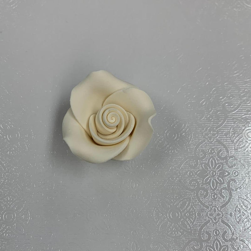 White Sugar Soft  Rose 1.5”*