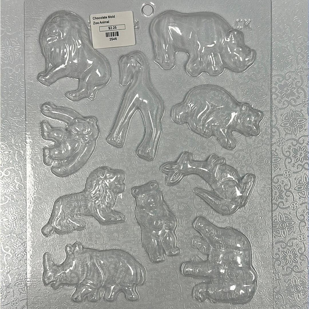 Chocolate Mold Zoo Animals - Sweet Life Cake Supply