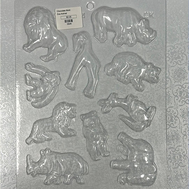 Chocolate Mold Zoo Animals