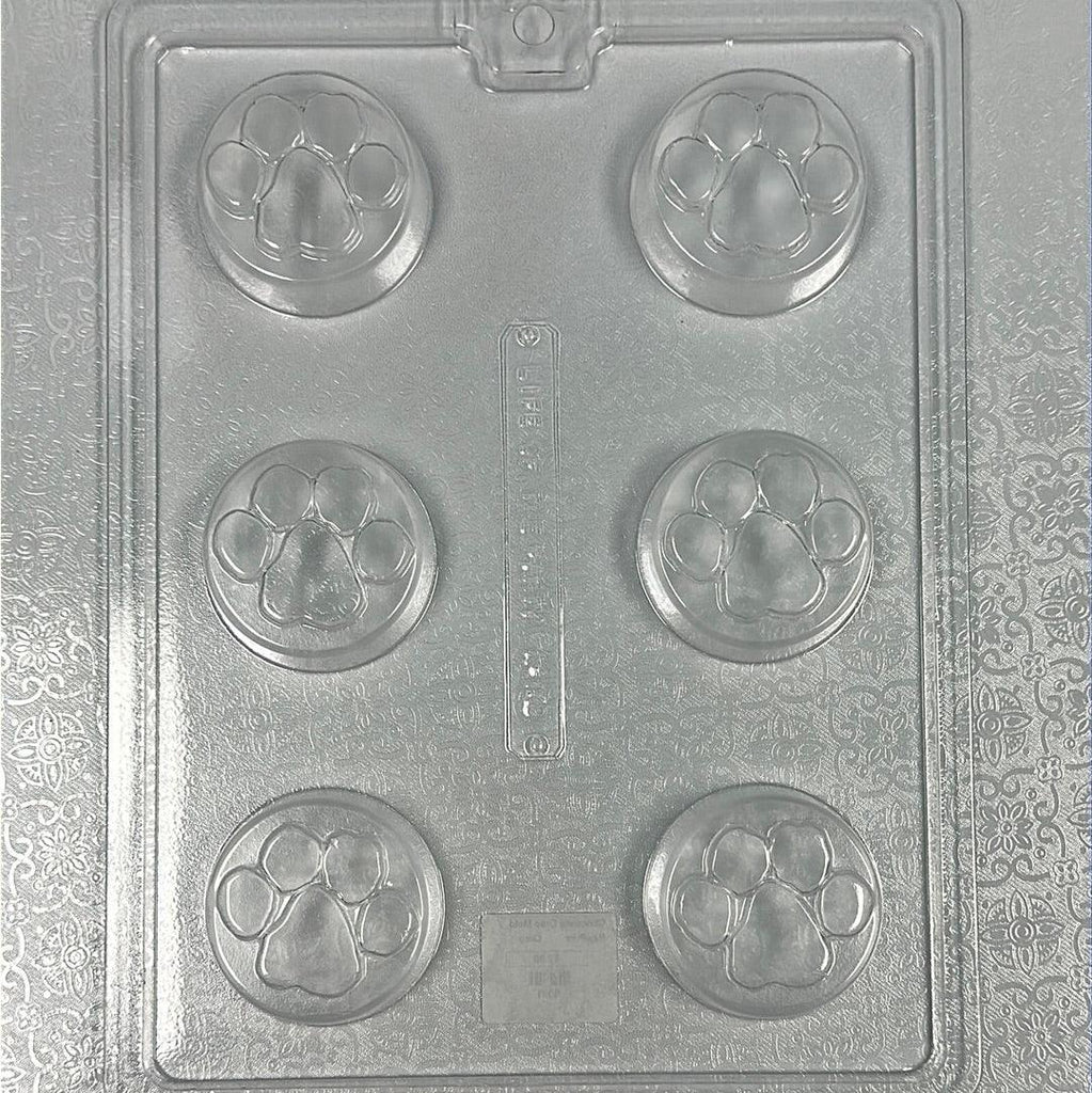 Chocolate Cookie Mold Paw Print - Sweet Life Cake Supply