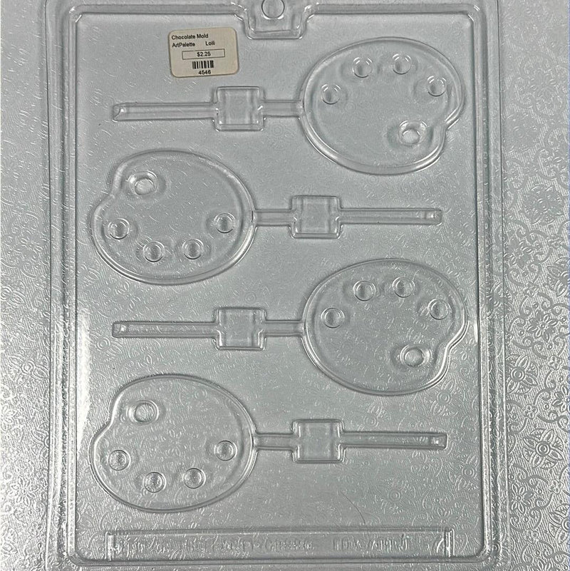 Chocolate Lollipop Mold Paint Palette