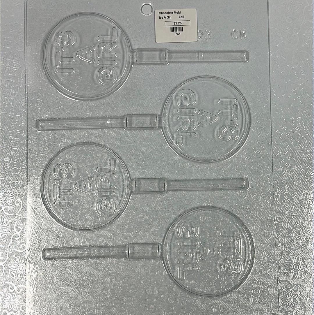 Chocolate Lollipop Mold It’s A Girl - Sweet Life Cake Supply