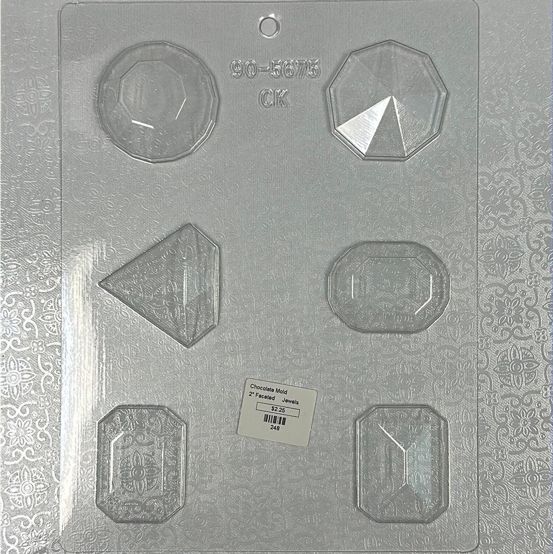 Chocolate Mold Faceted Jewels - Sweet Life Cake Supply