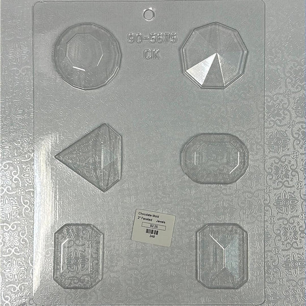 Chocolate Mold Faceted Jewels - Sweet Life Cake Supply