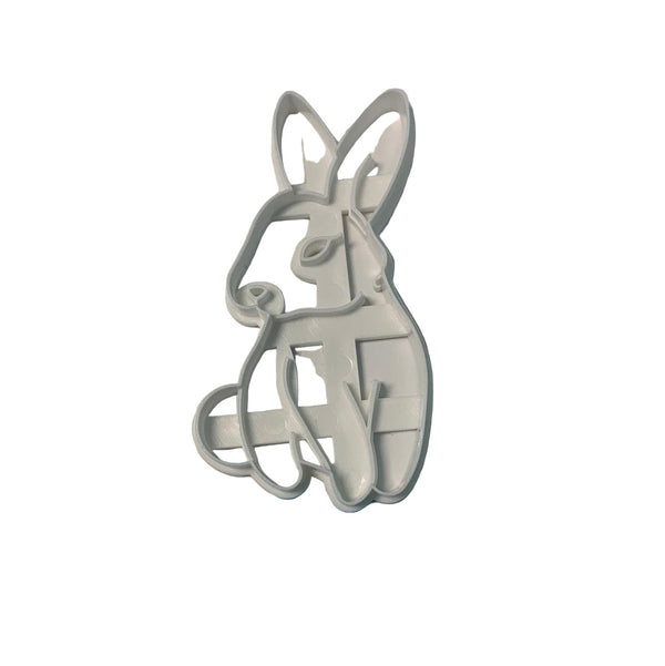 Plastic Cookie Cutter Bunny Front Facing Cookie Cutter - Sweet Life Cake Supply