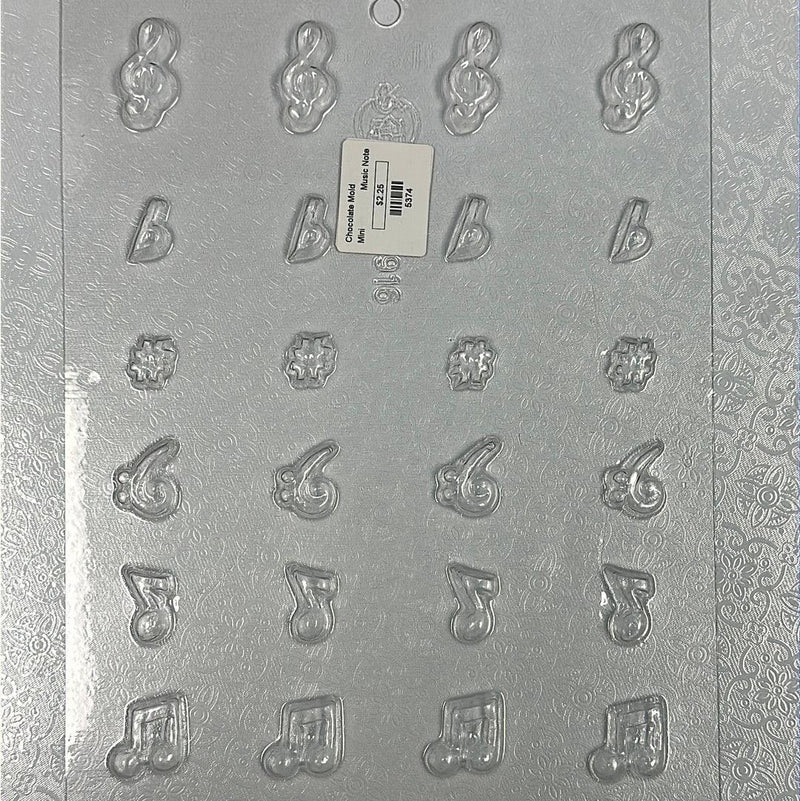 Chocolate Mold Mini Music Notes