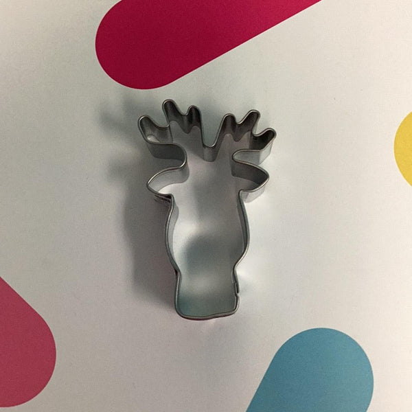 Cookie Cutter Reindeer Head 3.5" - Sweet Life Cake Supply