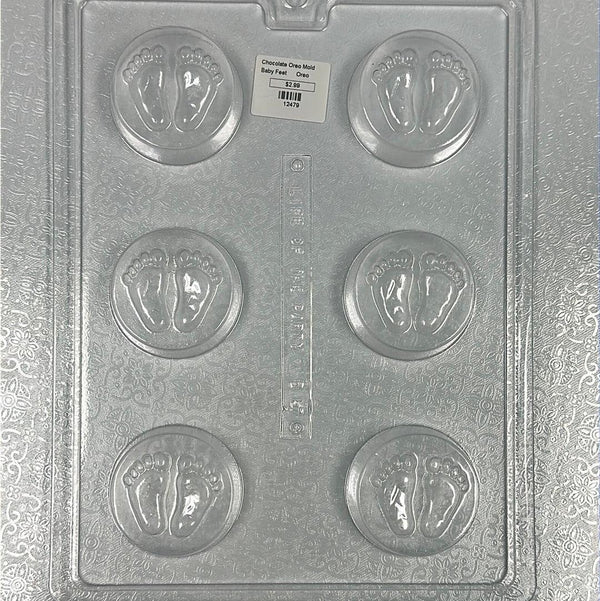 Chocolate Cookie Mold Footprints - Sweet Life Cake Supply