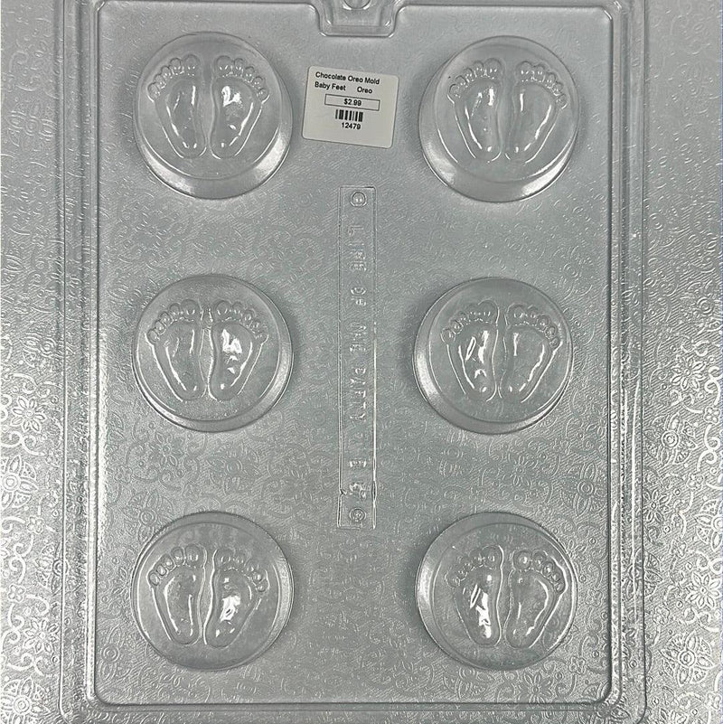 Chocolate Cookie Mold Footprints