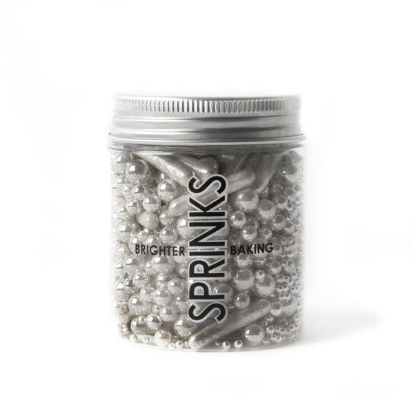Sprinks Sprinkles Blends Bubble & Bounce Shiny Silver - Sweet Life Cake Supply