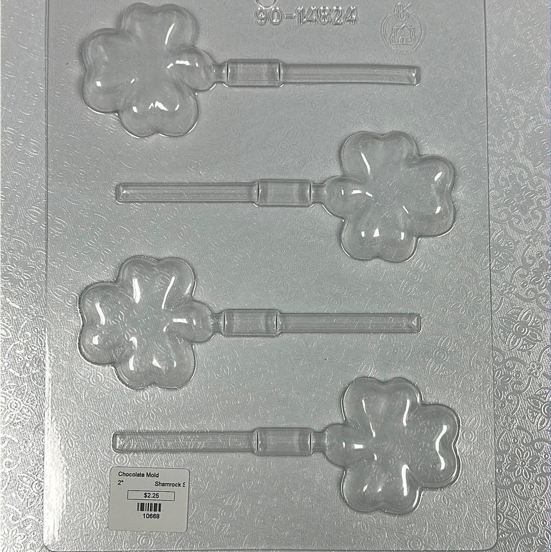 Chocolate Lollipop Mold Shamrock - Sweet Life Cake Supply