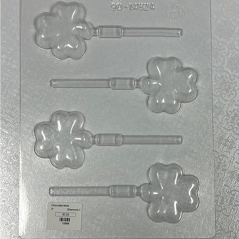 Chocolate Lollipop Mold Shamrock