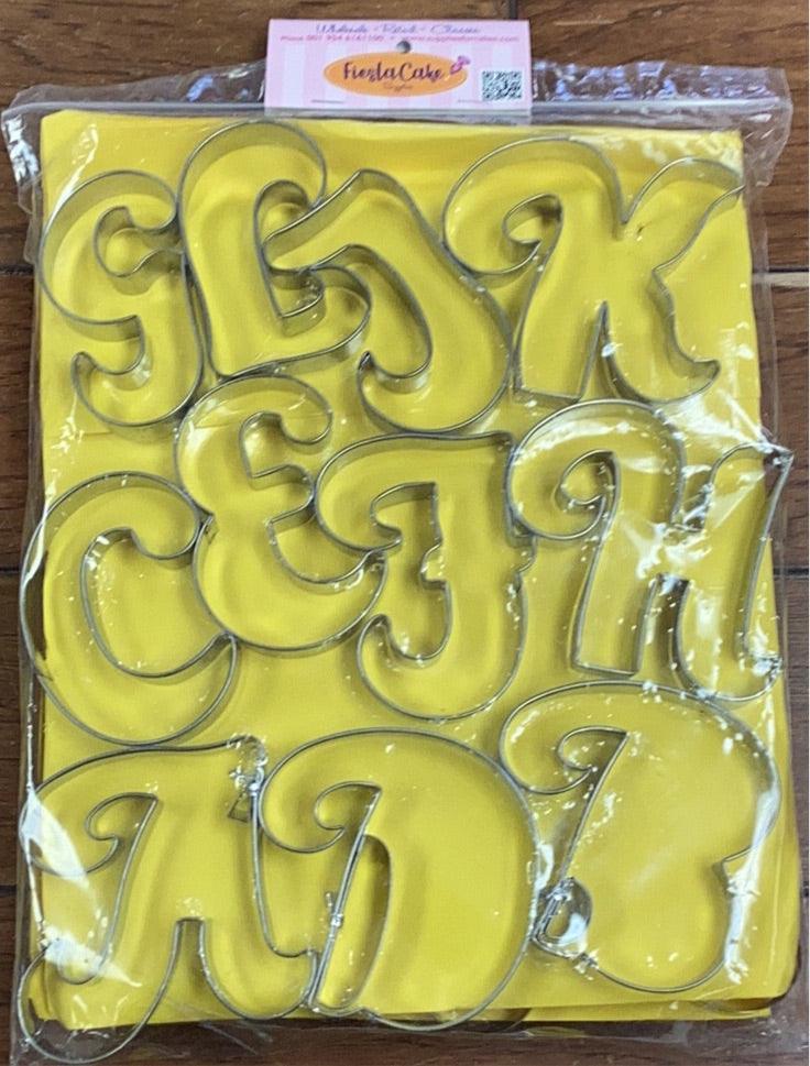 Fiesta Cookie Cutter Set Alphabet Ana XL - Sweet Life Cake Supply
