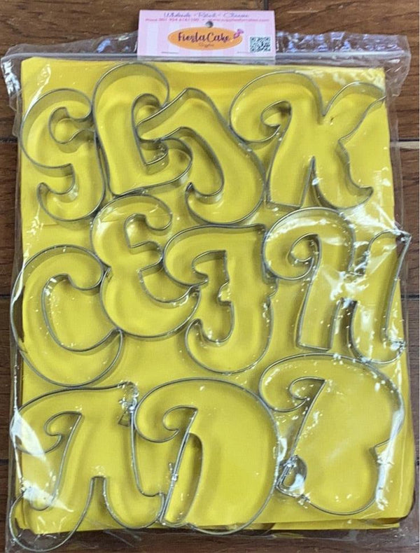 Fiesta Cookie Cutter Set Alphabet Ana XL - Sweet Life Cake Supply