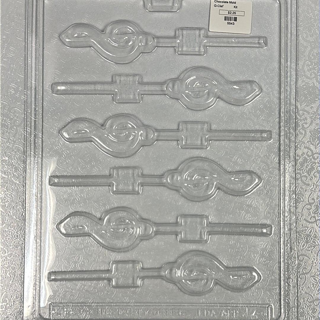 Chocolate Lollipop Mold G-Clef Music Note - Sweet Life Cake Supply