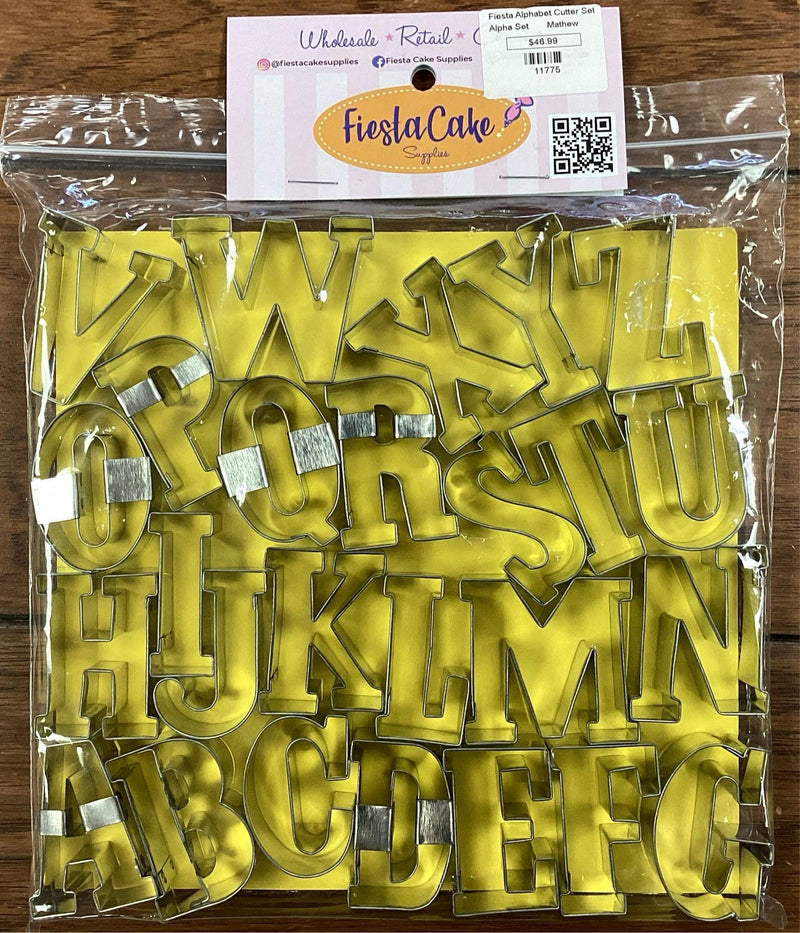 Fiesta Cookie Cutter Set Alphabet Matthew