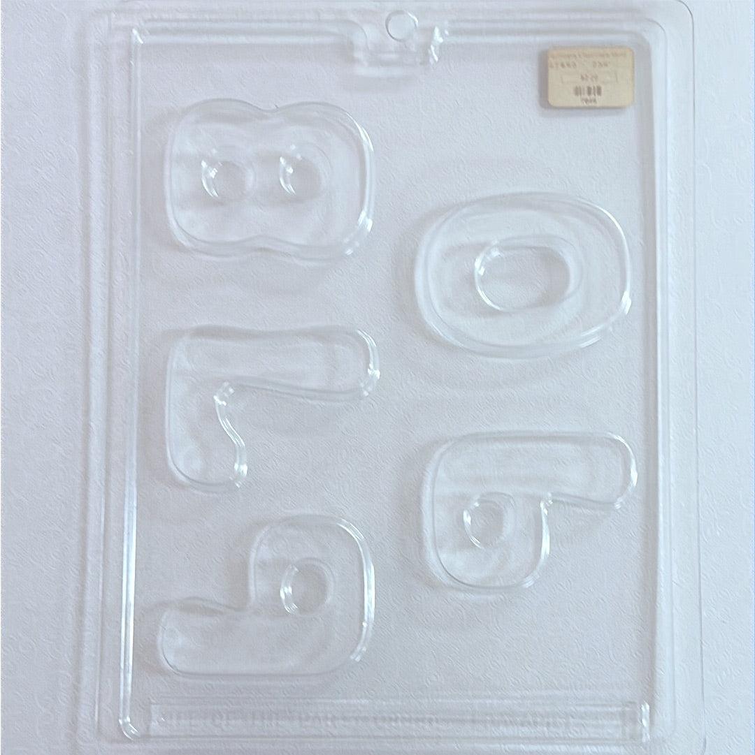 Chocolate Mold Numbers 6-0 - Sweet Life Cake Supply