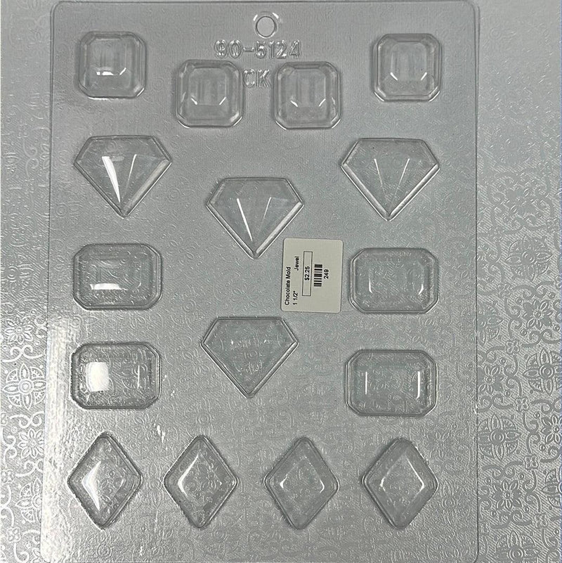 Chocolate Mold Jewels 1.5”