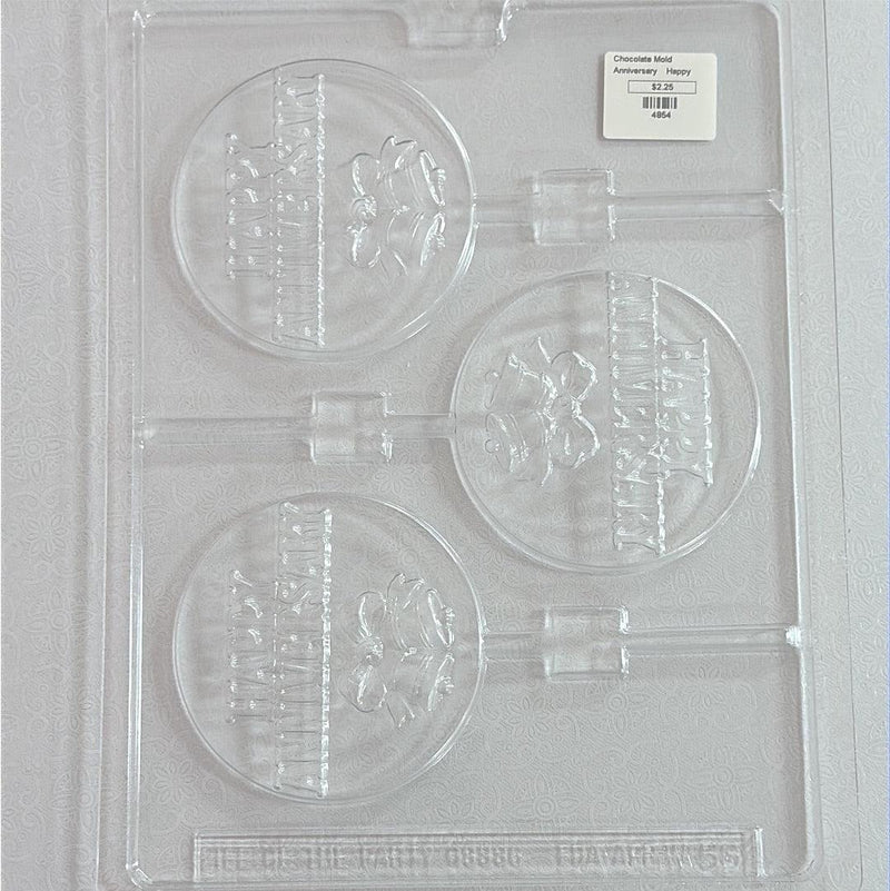 Chocolate Lollipop Mold Anniversary