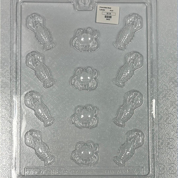 Chocolate Mold Lobster & Crab - Sweet Life Cake Supply