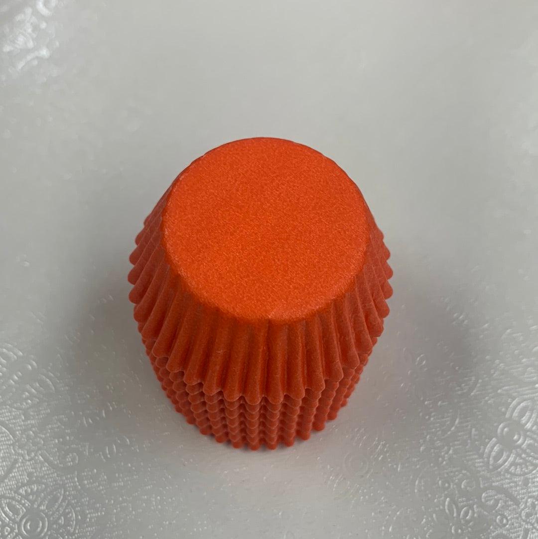 MINI Orange Cupcake Liners 100 Count* - Sweet Life Cake Supply