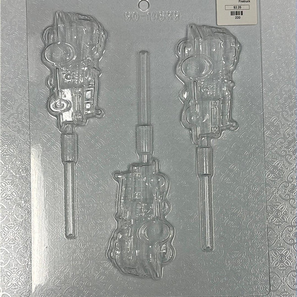 Chocolate Lollipop Mold Firetruck - Sweet Life Cake Supply