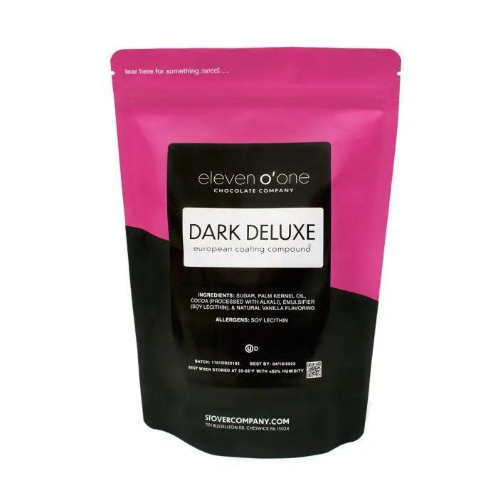 Eleven O'One Dark Deluxe Compound Chocolate Wafers 5 lbs - Sweet Life Cake Supply