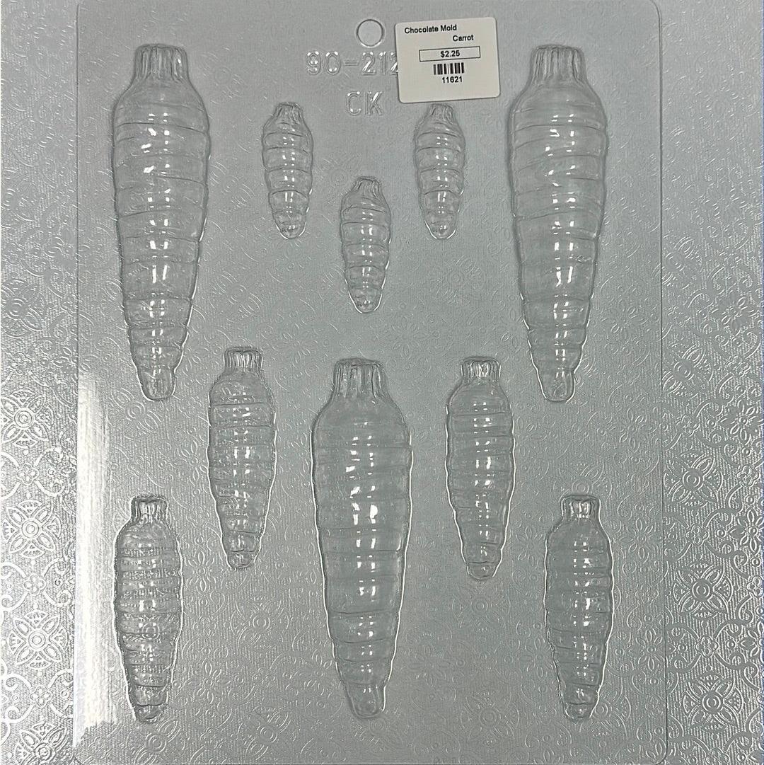 Chocolate Mold Carrot - Sweet Life Cake Supply
