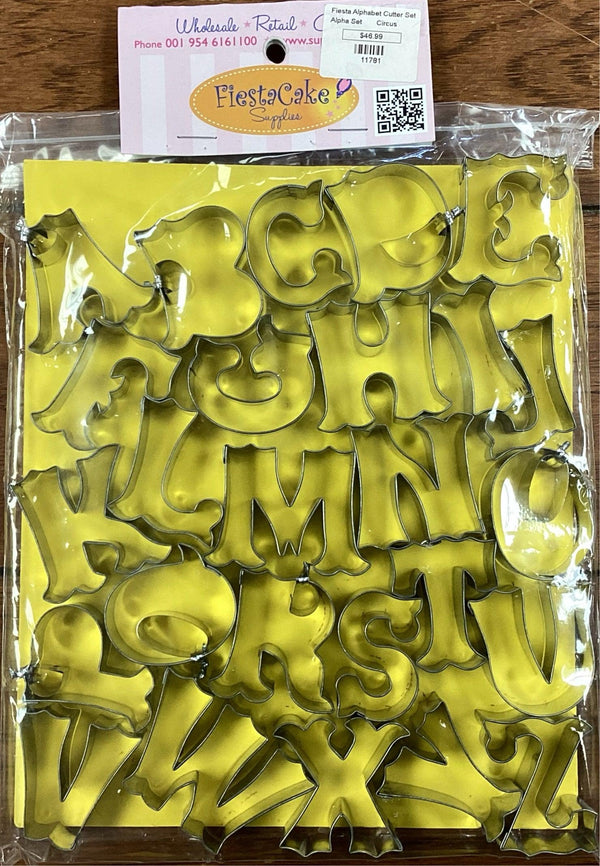 Fiesta Cookie Cutter Set Alphabet Circus - Sweet Life Cake Supply