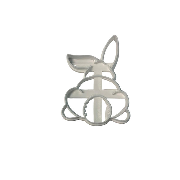 Plastic Cookie Cutter Bunny Back Facing Cookie Cutter - Sweet Life Cake Supply