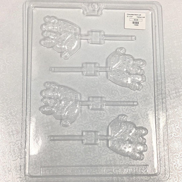 Chocolate Lollipop Mold Cactus - Sweet Life Cake Supply