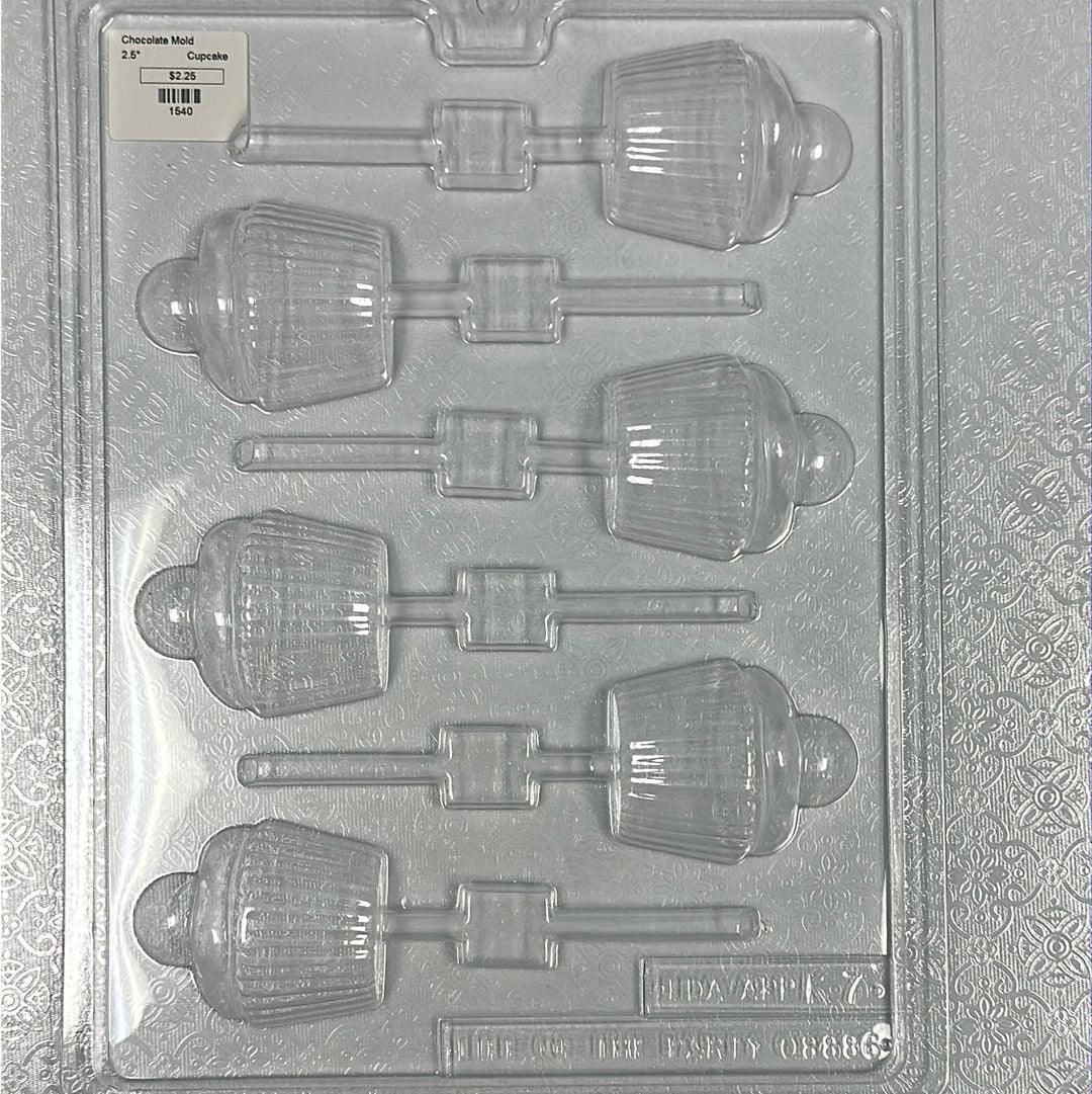 Chocolate Lollipop Mold Cupcake - Sweet Life Cake Supply