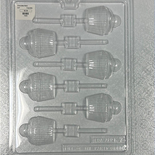Chocolate Lollipop Mold Cupcake - Sweet Life Cake Supply