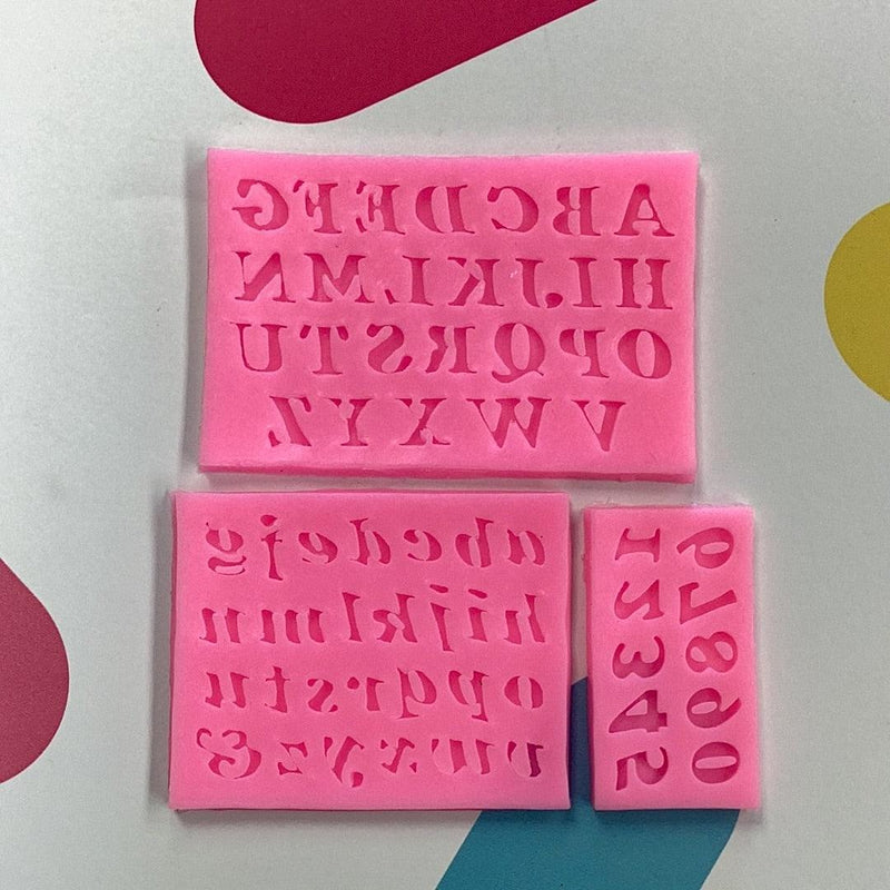 Silicone Mold Mini Alphabet 3 pcs*