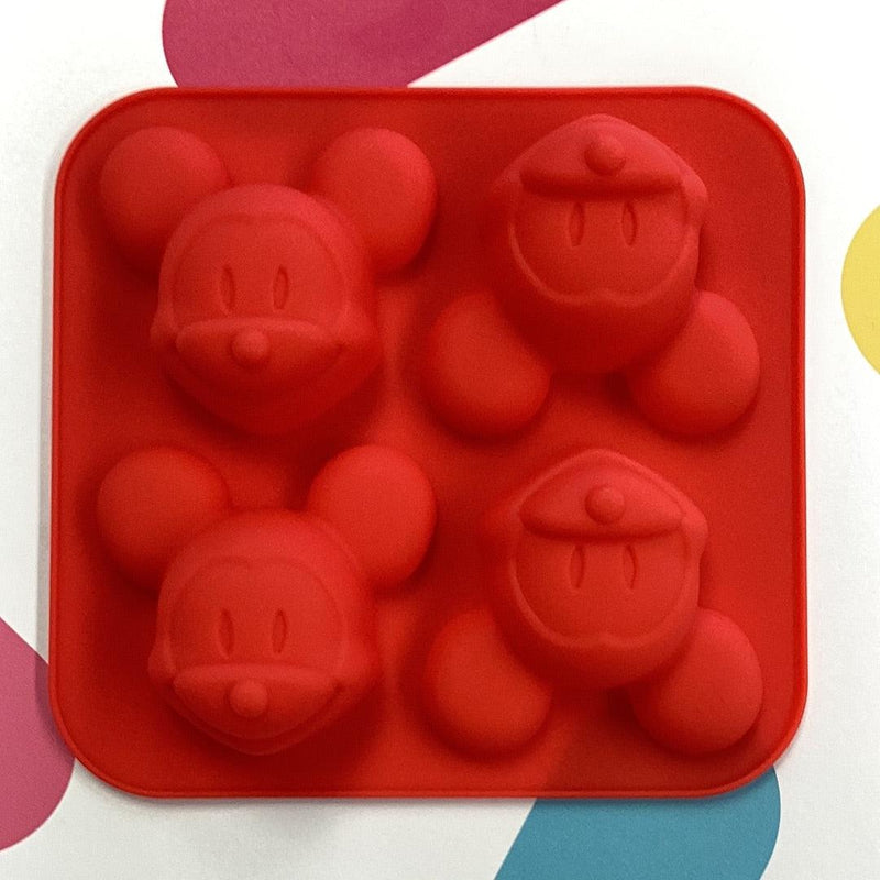 Silicone Mold Mickey Head 4 cavity*