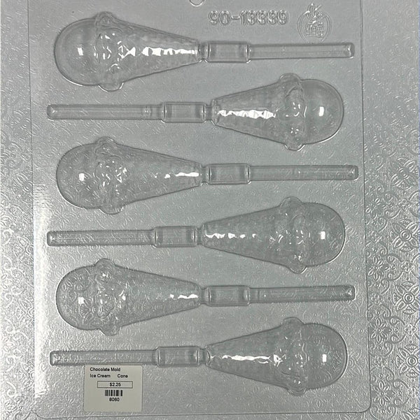 Chocolate Lollipop Mold Ice Cream Cone - Sweet Life Cake Supply