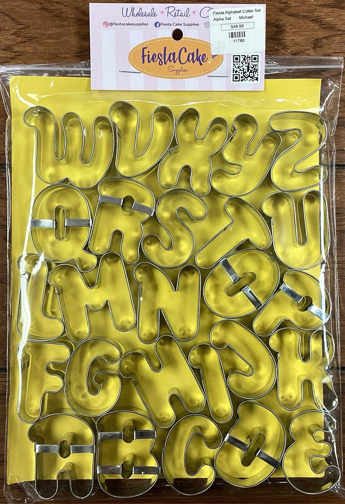Fiesta Cookie Cutter Set Alphabet Michael - Sweet Life Cake Supply