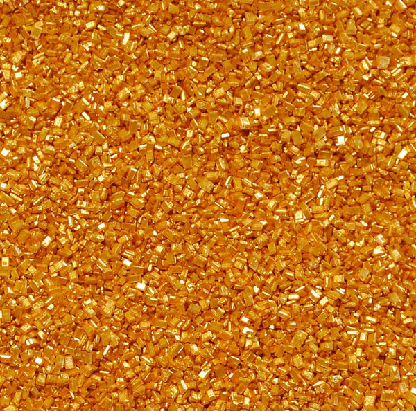 CAI Gold Pearlized Crystal Sugar - Sweet Life Cake Supply