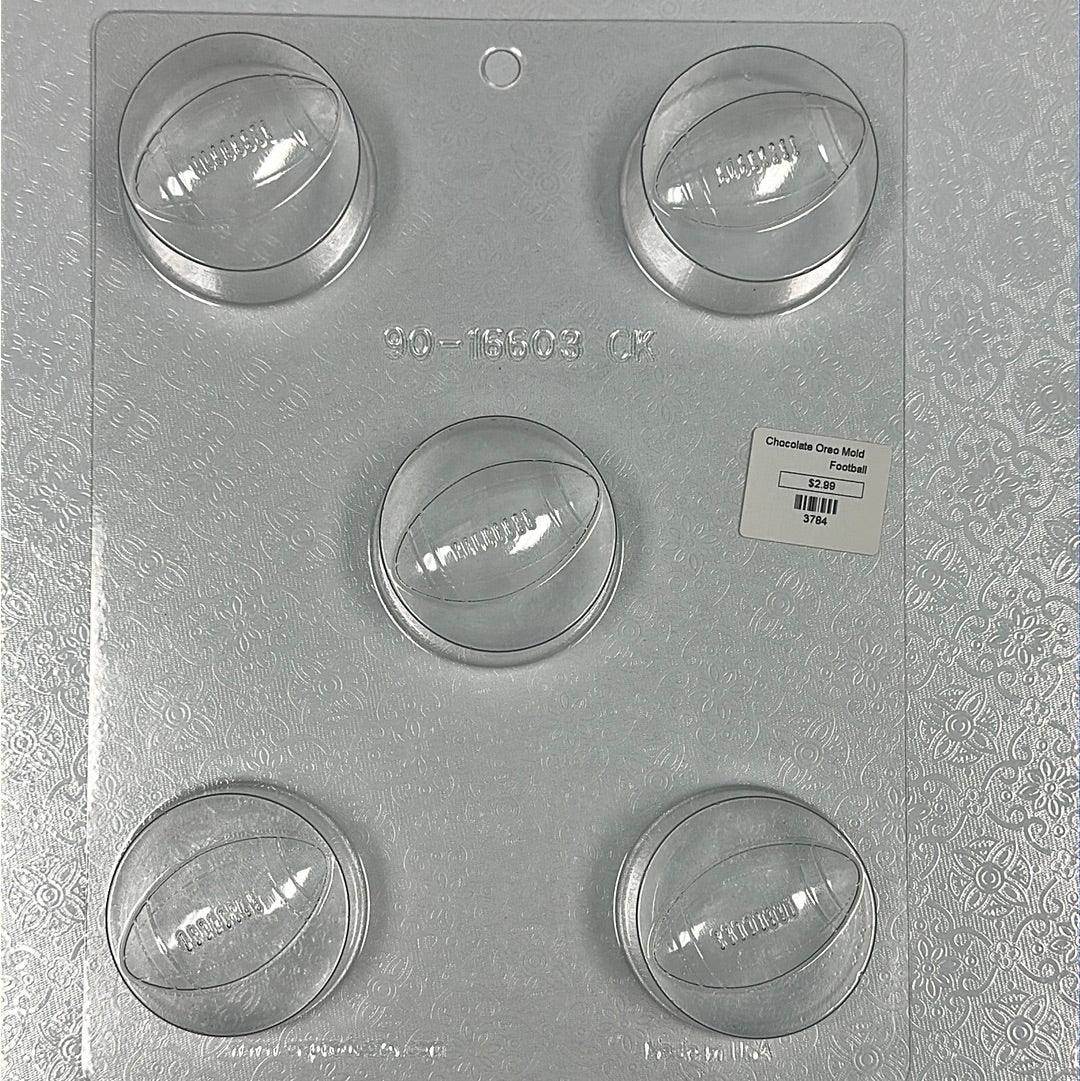 Chocolate Cookie Mold Football - Sweet Life Cake Supply
