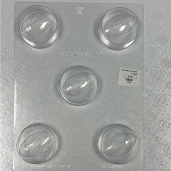 Chocolate Cookie Mold Football - Sweet Life Cake Supply