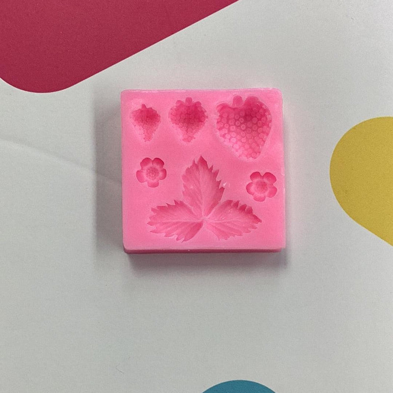 Silicone Mold Strawberry 6 cavity*