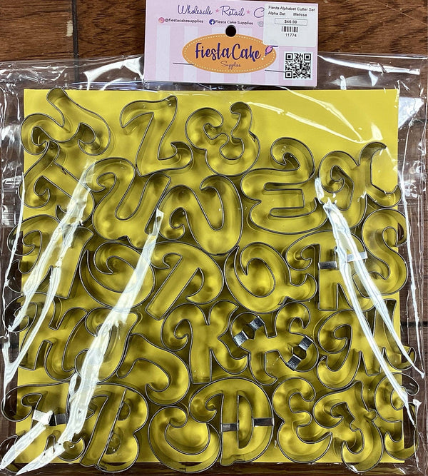 Fiesta Cookie Cutter Set Alphabet Melissa - Sweet Life Cake Supply