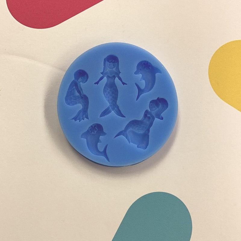 Silicone Mold Dolphin & Mermaid*