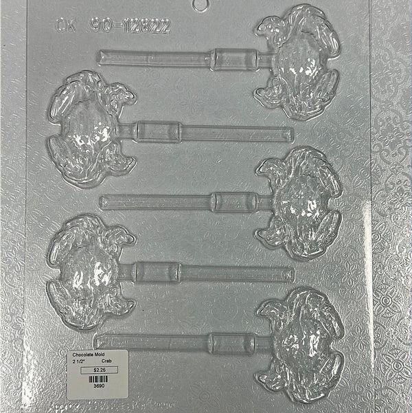 Chocolate Lollipop Mold Crab - Sweet Life Cake Supply