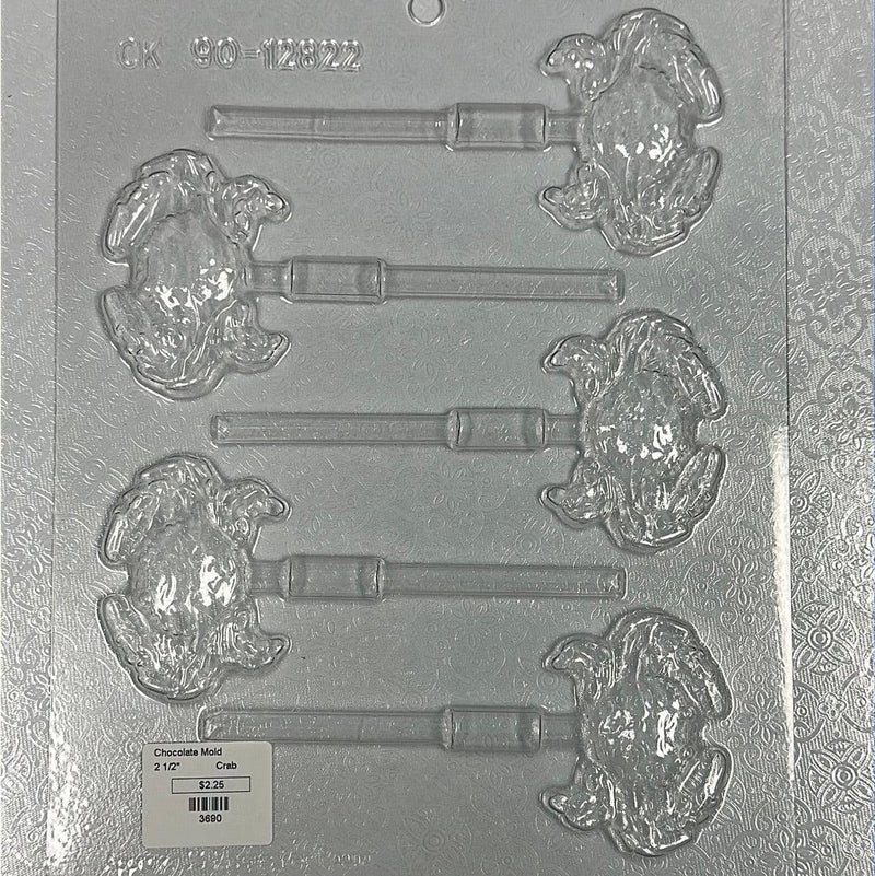 Chocolate Lollipop Mold Crab