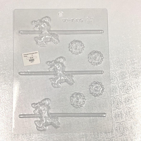Chocolate Mold Carousel Horse - Sweet Life Cake Supply