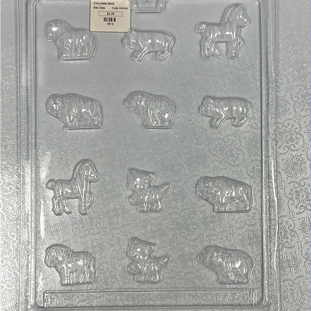 Chocolate Mold Bite Size Farm Animals - Sweet Life Cake Supply