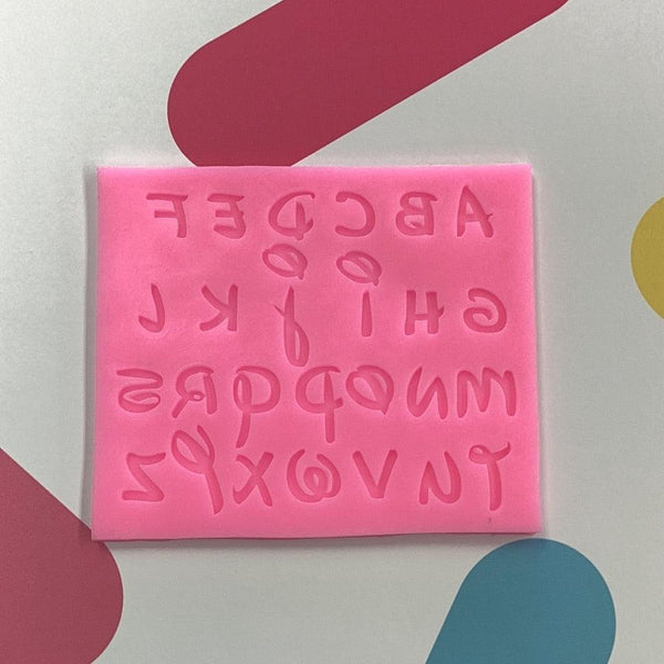Silicone Mold Small Disney Letters* - Sweet Life Cake Supply